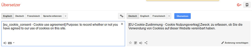 EU - Consumers - Cookie-Nutzungsvertrag übersetzen